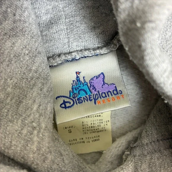 Disney World 50th Anniversary Mickey Mouse Hoodie Mens Small Gray Pullover - Picture 4 of 9